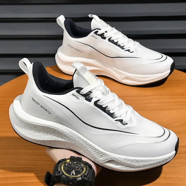 High Quality Casual Sport Walking Shoes For Men White Athletic Running Sneakers Male Breathable Lightweight Shoes Women Comfy - Image 3