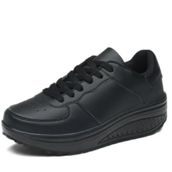 Women Shoes Lace Up Leather Shoes Sports Shoes Student Increase Platform Sneakers Outdoor Walking Women Shoes Zapatos De Mujer - Image 6