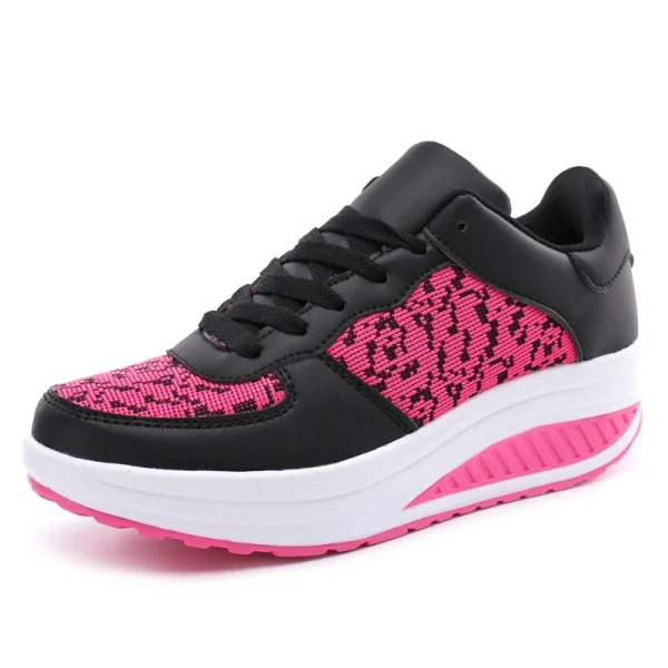 Women Shoes Lace Up Leather Shoes Sports Shoes Student Increase Platform Sneakers Outdoor Walking Women Shoes Zapatos De Mujer - Image 5