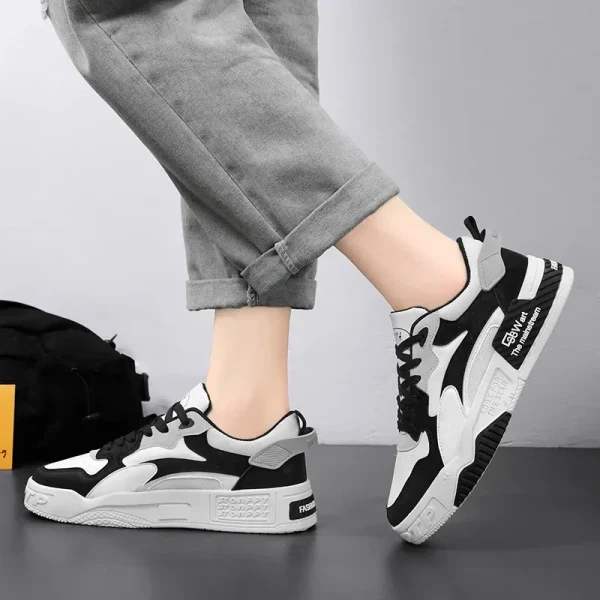 Autumn Men's Comfortable Sneakers Trendy Lace-up Platform Shoes 2025 New Men's Lightweight Casual Sneakers Zapatillas Hombre - Image 2