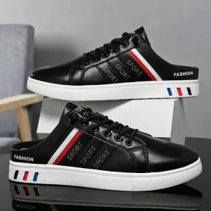 Men's Sneakers 2025 New Half-slippers Men Casual Shoes Comfortable Loafers PU Leather Running Shoes Outdoor Zapatos Para Hombres