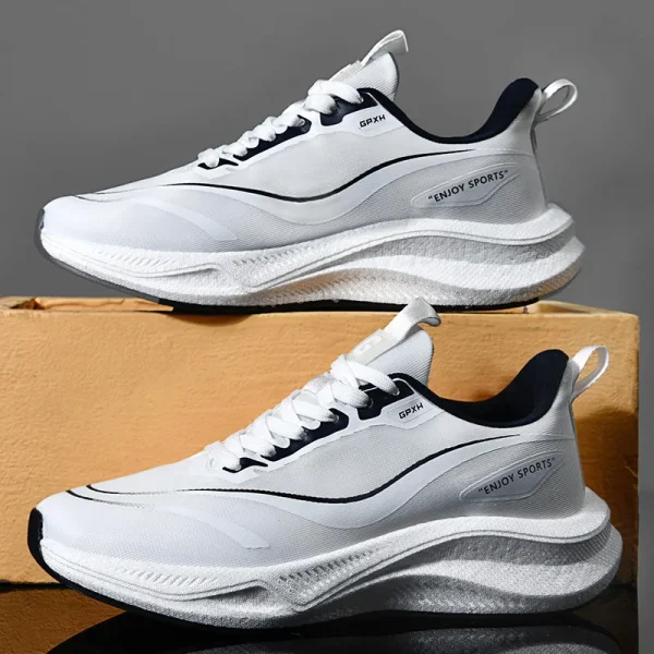 High Quality Casual Sport Walking Shoes For Men White Athletic Running Sneakers Male Breathable Lightweight Shoes Women Comfy - Image 2