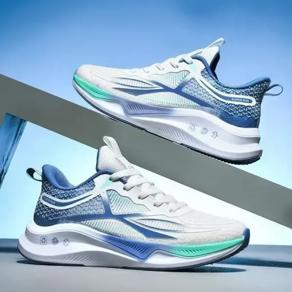 New Running Shoes Summer Tenis Masculino New Fitness Test Middle School Students Bounce Cushioning Sneakers Men's Shoes - Image 2