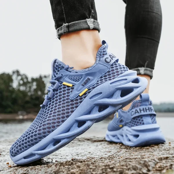 Men's Summer Mesh Sneakers - Breathable for Casual Outdoor Running Tennis Hiking & Luxury Platform Loafers Style - Image 6