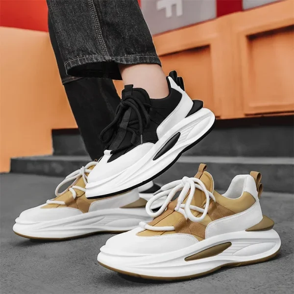 Luxury Men's Sneakers Designer Platform Men Running Shoes Quality Comfortable Casual Shoes Lace-Up Men Sport Shoes tenis hombres - Image 5