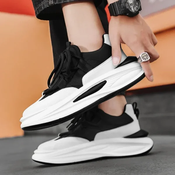 Luxury Men's Sneakers Designer Platform Men Running Shoes Quality Comfortable Casual Shoes Lace-Up Men Sport Shoes tenis hombres - Image 4