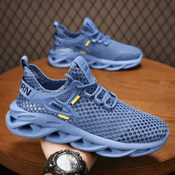 Men's Summer Mesh Sneakers - Breathable for Casual Outdoor Running Tennis Hiking & Luxury Platform Loafers Style - Image 2