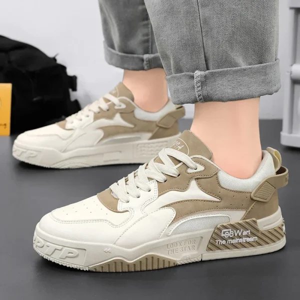 Autumn Men's Comfortable Sneakers Trendy Lace-up Platform Shoes 2025 New Men's Lightweight Casual Sneakers Zapatillas Hombre - Image 5